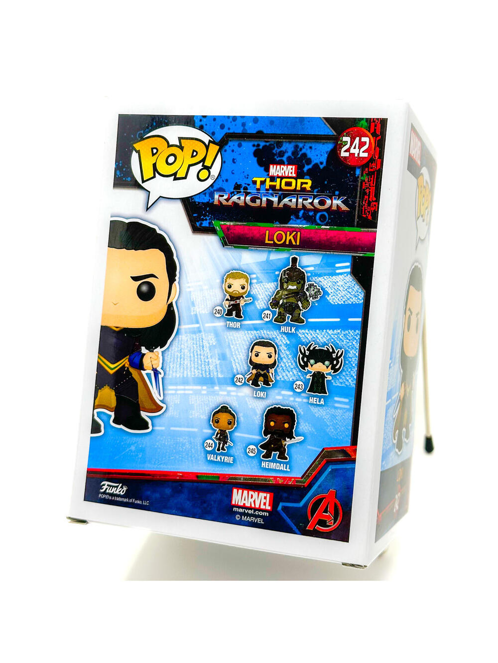 Funko Pop Loki Sakaarian 242 Marvel Thor Ragnarok‎ Movie Vinyl Figure New in Box - Picture 2 of 2
